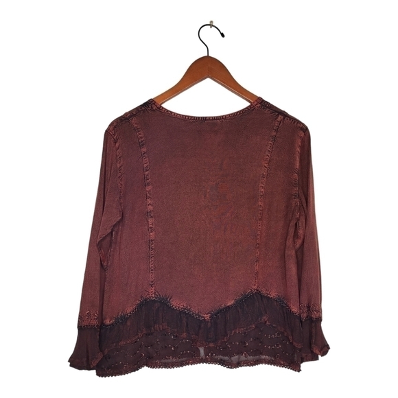 Devi Funky Red/Black Gothic Shirt. One Size Fits Most. Made in India - Picture 4 of 7